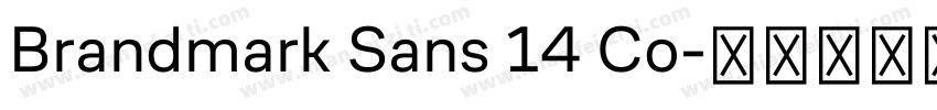 Brandmark Sans 14 Co字体转换